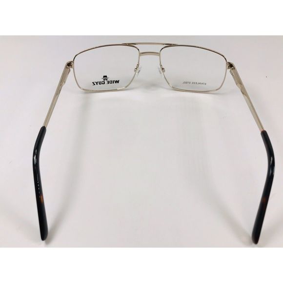 New Wide Guyz Gold & Brown ANTHONY Eyeglasses 58mm for The Stylish Large Man - Picture 11 of 13